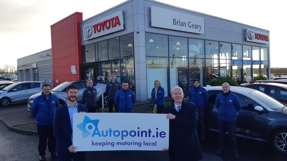 Meet the great team at <a href="/BGearyToyota/">Brian Geary Toyota</a>, a family owned Toyota dealership which has served the people of Limerick for over 35 years. 

We are delighted to have them partnering with us. 
 Visit bit.ly/2Kl1o1c and check their full stock of used cars. 

#KeepingMotoringLocal
