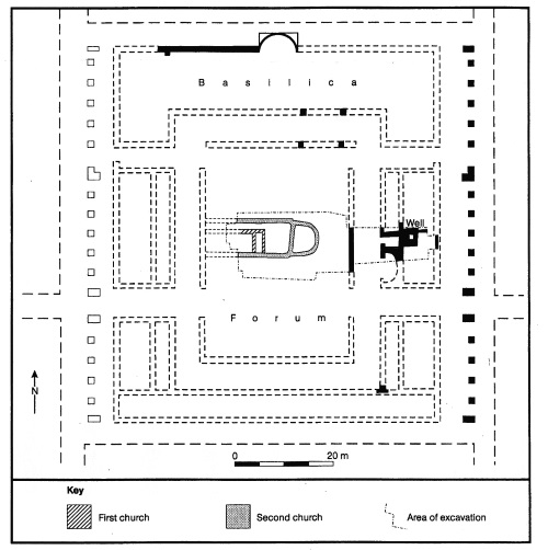 This is, it should be remembered, in accord with the C14 evidence for the church in the centre of Lincoln's forum that could hold up to c. 100 people—this was arguably maintained into the mid-late 6th-century (its demolition had very probably occurred by 600 & definitely by 620).