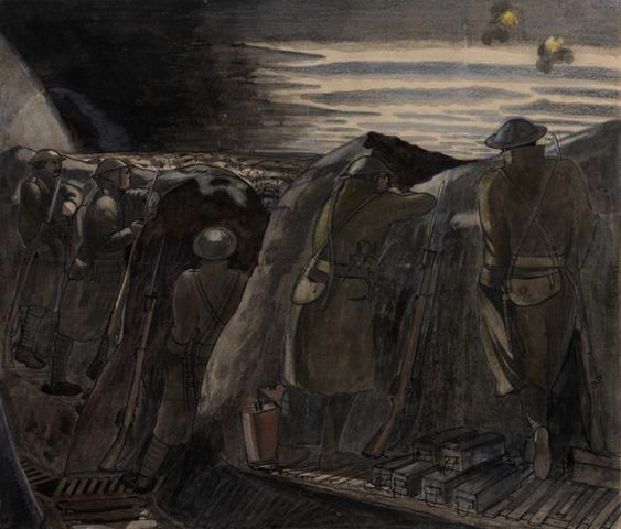 mike_loseby's tweet photo. War Art by #JohnNash (1893-1977)..In the main, a self-taught artist and younger bro' of Paul Nash..
Although best known for his landscapes and still-lifes, John Nash's work as an official #WarArtist WW1/2, was highly regarded..
Founder member of #LondonGroup of artists 1914.. https://t.co/f4td3QcATH