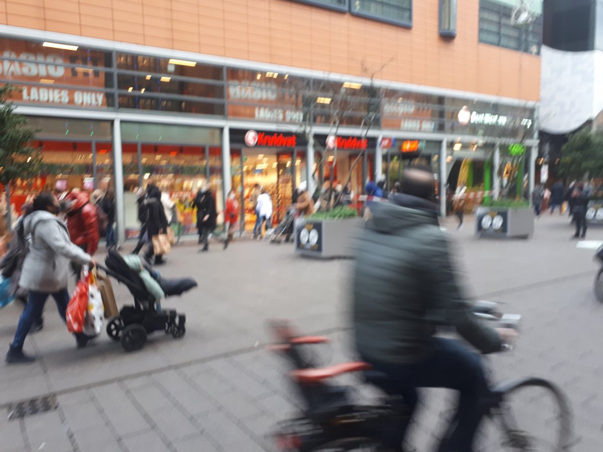 Drukte op de Grote Marktstraat