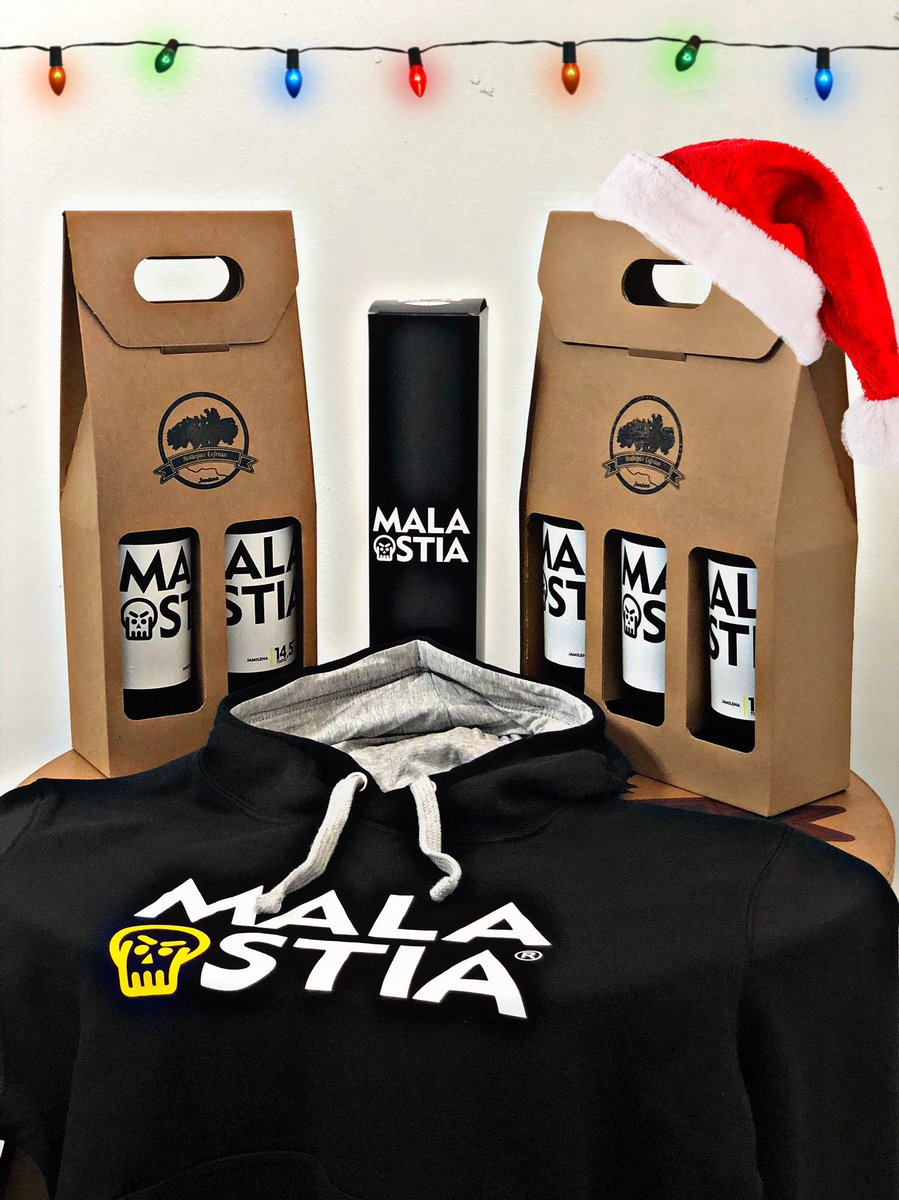 bodegascefrian's tweet photo. ✨Nuevas cajas de regalo✨
Sorprende está navidad regalando mala💀stia y acompáñalo de una de nuestras sudaderas!! 
Regala MALA💀STIA, es un acierto seguro 😉
Contacta con nosotros sin compromiso para más información.
#bodegascefrian #vino https://t.co/ODc5MXxwsD