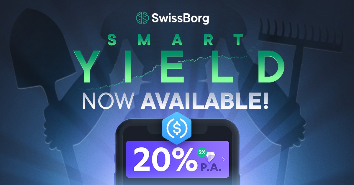 swissborg's tweet photo. We've exciting news for you! The 1st batch of Yield Accounts for Premium users is live! 🎉 For seamless on-boarding, we're rolling out our Smart #Yield account one batch at a time. If you aren't one, don't worry. It'll become available to all. Details here:https://t.co/HsbavIl5yS https://t.co/tCb4FMjrtm