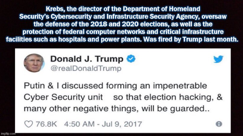 EyeSeeYour_bs's tweet photo. @C_C_Krebs @CISAgov @realDonaldTrump is a CRIMINAL https://t.co/5WW8QfcmLK