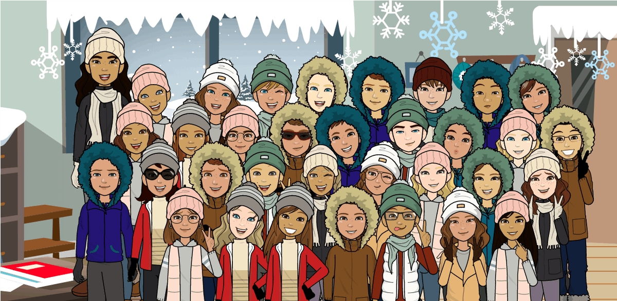 MrsEmerysClass5's tweet photo. Love the class themes @PixtonEDU Happy Holidays from my class. #ilove5thgrade @LRLions https://t.co/sFL2znH8sX
