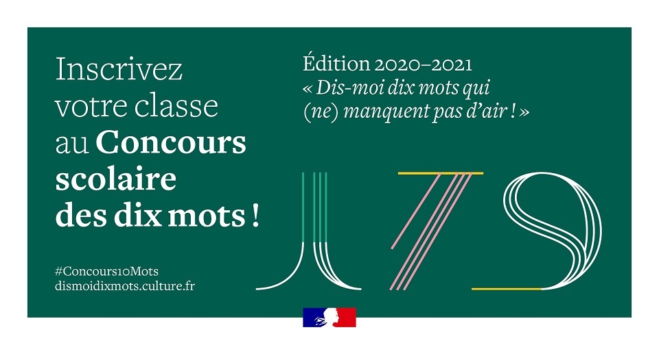 education_gouv's tweet photo. Jouez avec la langue française et inscrivez votre classe au #Concours10mots dès à présent ! #DisMoiDixMots https://t.co/wncZqP0VSd https://t.co/6lf6bGfaaO