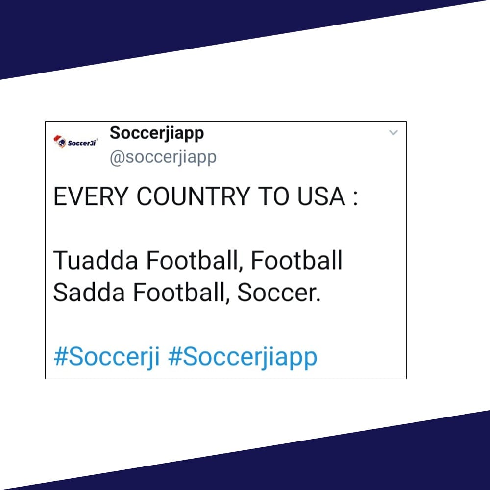 soccerjiapp's tweet photo. Just another thought! ⚽️🏈
.
.
.
#SoccerJi #SoccerJiapp #TuadaKuttaTommy #soccer #football #YashrajMukhate #Trending #ShehnaazGill #shehnaazgillfans #tuada #TuaddaKuttaTommy #footballcomunity #soccercommunity #indianfootballfans #indiansoccer #footballseasonishere https://t.co/rj30BKKEHg