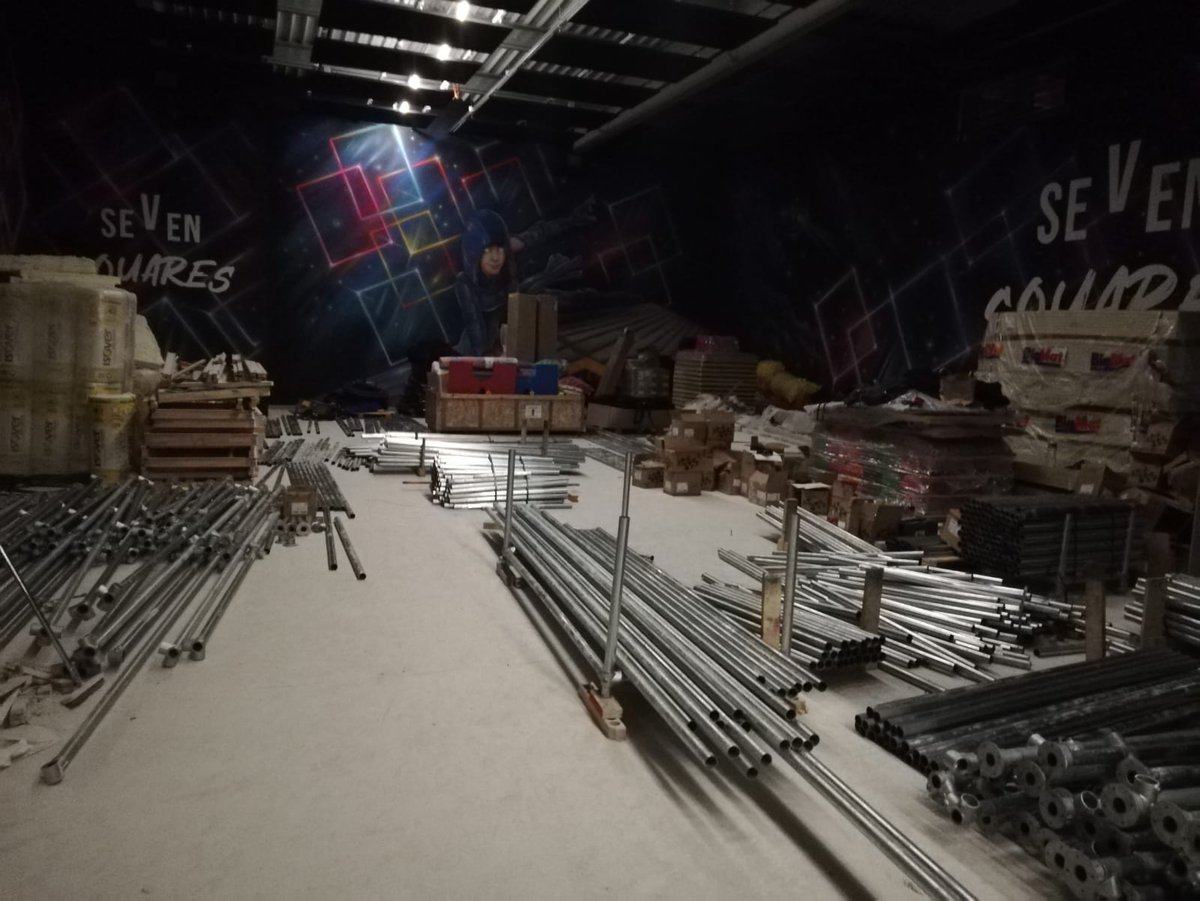 playmartgroup's tweet photo. On our way to our next job. 
No, it is not an advertisement for Makita!  It's a basic set of tools we need to start the installation of a big play area in France. 
Stay tuned!
#playmart #playgrounds #indoorplayground #activities #fun #trampoline #trampolinepark #adventureplay https://t.co/n67vfmjShy