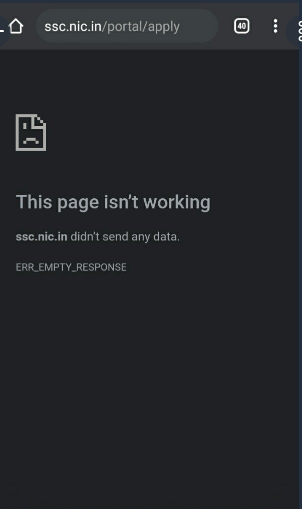 KaswanSeetu's tweet image. #Ssc_extend_chsl_application_date
Plz fix the server problem