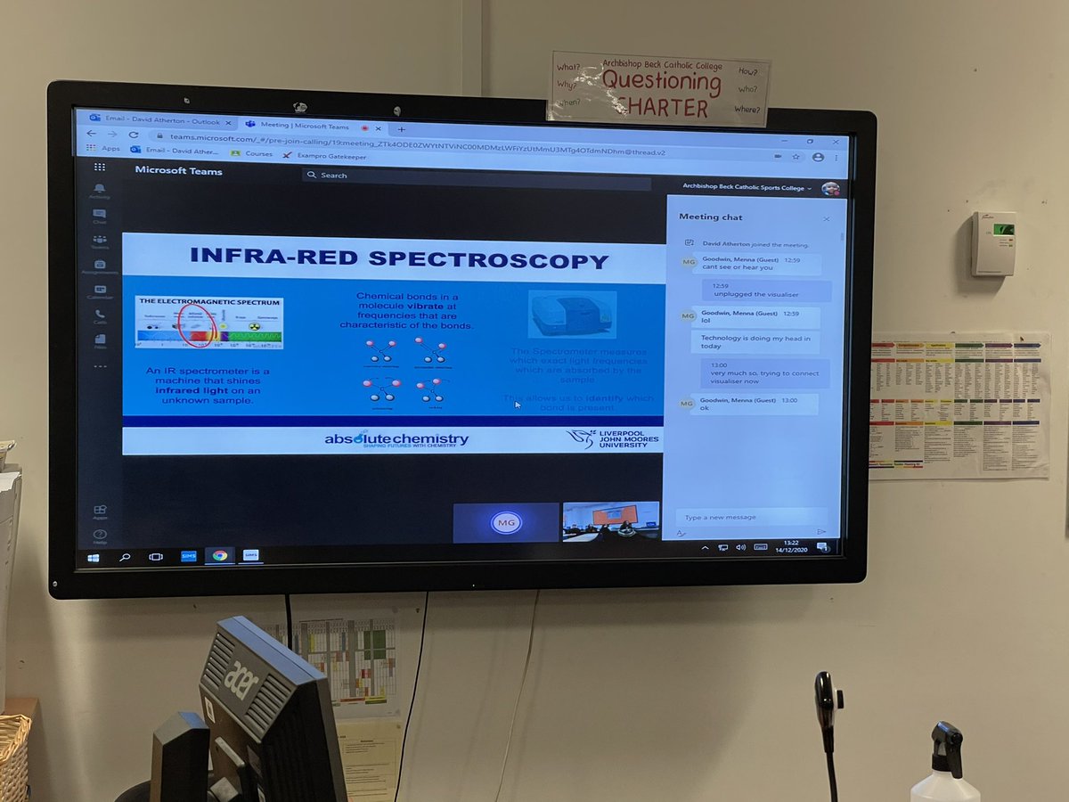ArchiesScience's tweet photo. Virtual Chemistry for All session via teams with @LJMUAbsChem thanks Menna https://t.co/kvMiYHz4Jn