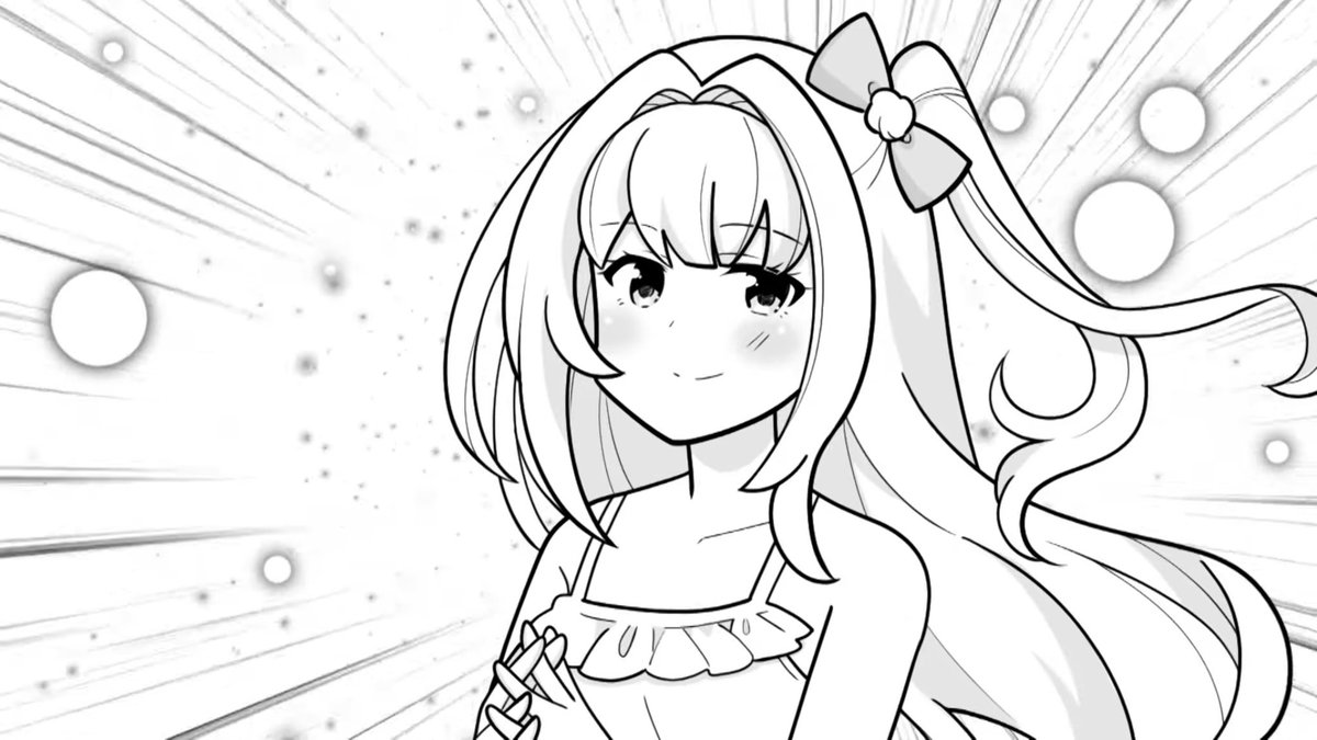 白黒ミリンちゃん可愛すぎる 