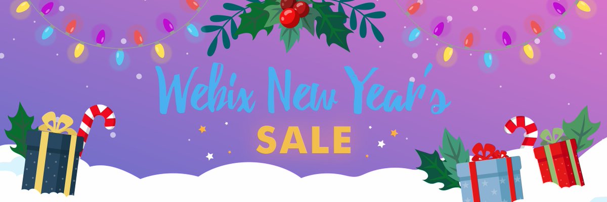 WebixUI's tweet photo. 2020 is coming to an end but holiday sales are just starting! Start the year on a good note with Webix and enjoy 15% off of everything!
#Webix #javascriptframework #reportmanager #reportbuilder #jsui #javascript #coding #html #css #programming #webdesign #webdeveloper  #Sales https://t.co/G42BmifiTU