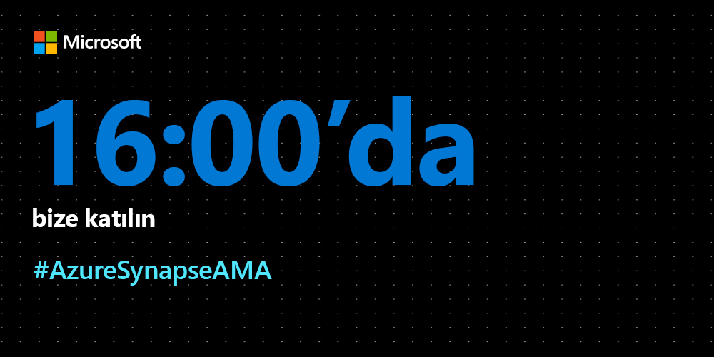 msdevMEA's tweet photo. Azure Synapse AMA bugün! Verilerinizi ve AI sorularınızı #AzureSynapseAMA hashtag'ini kullanarak göndermeyi unutmayın. Microsoft uzmanlarıyla canlı sohbet etmek ve tüm sorularınızın yanıtlarını almak için 16:00'da bize katılın. https://t.co/NQfIsfMV1n