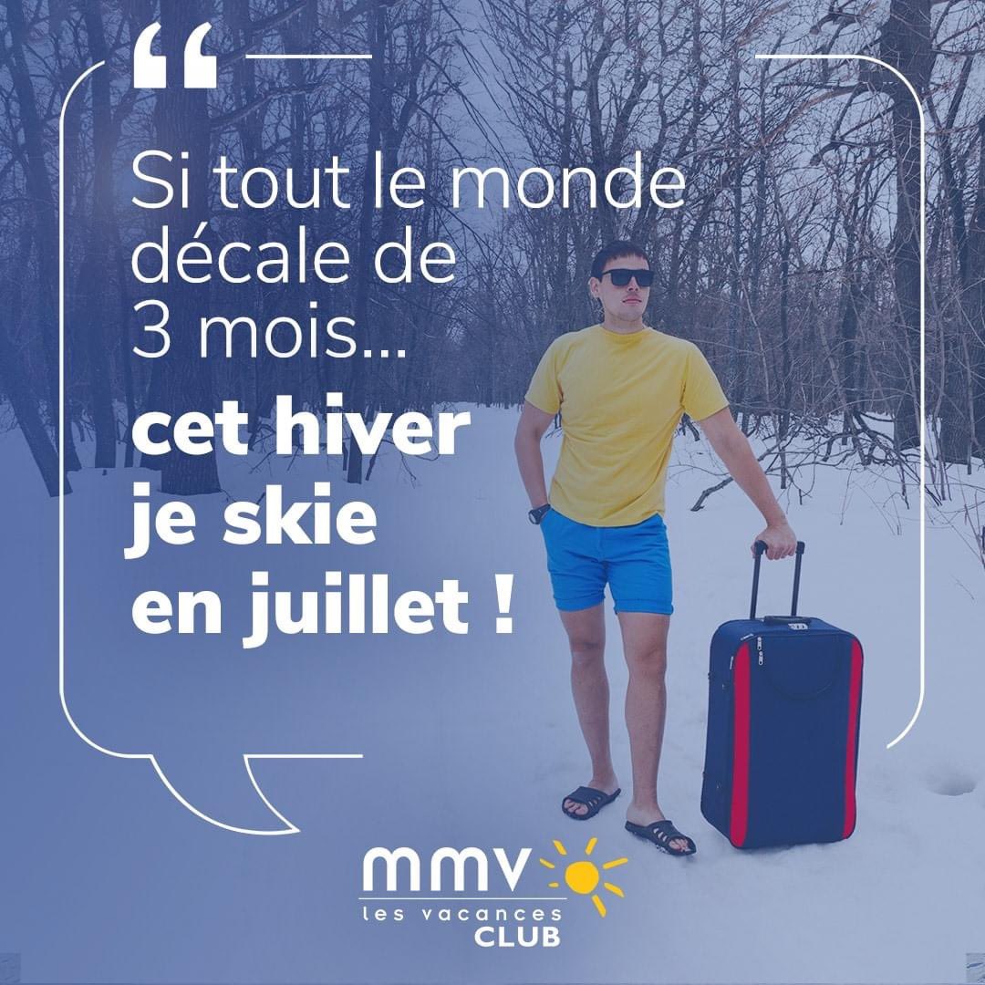 MNOrganisation's tweet photo. Notre client MMV s’adapte &amp; vous propose une campagne décalée &amp; positive pour entrer dans cette période de fêtes &amp; pour patienter jusqu’à l’ouverture de la saison!  
#ski 
#vacances #iloveski #MMV #travel #tourisme #allIwantforchristmasisfevrier
#strategie #PR #skiresorts https://t.co/a7OvFBy27f