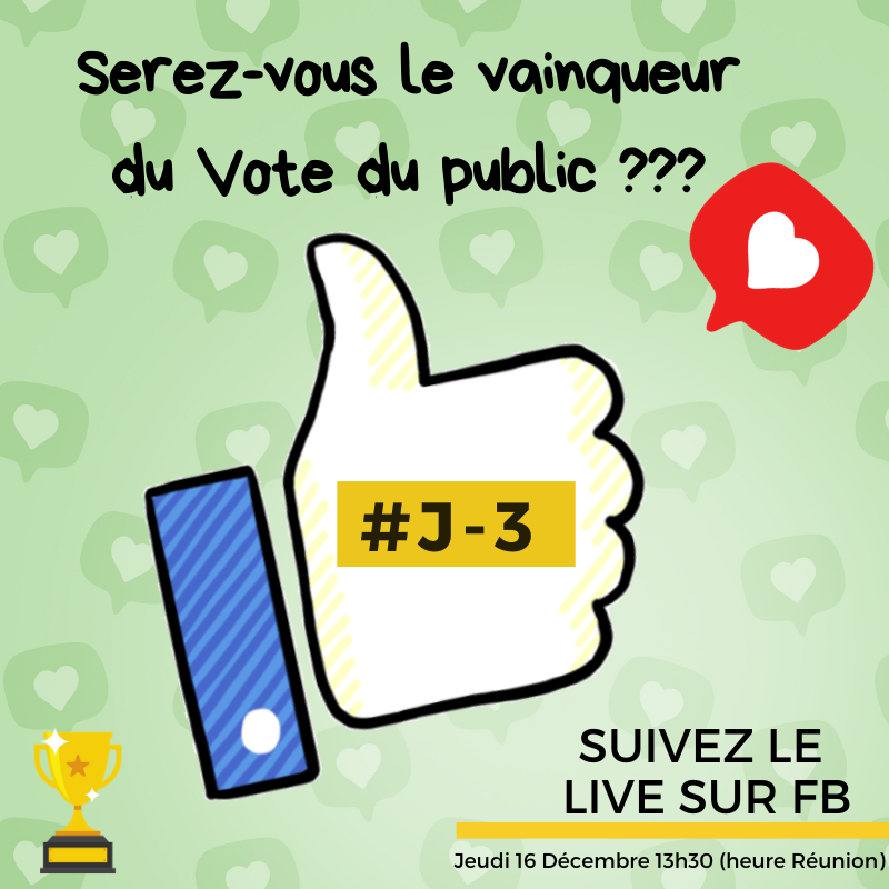 SEO_OI_'s tweet photo. ‼️ Stay tuned ‼️

Le vote du public est maintenant terminé 😞
Mais bonne nouvelle  🎉, 𝐉𝐞𝐮𝐝𝐢 𝟏𝟕 𝐃é𝐜𝐞𝐦𝐛𝐫𝐞 à 13h30 (heure de La Réunion) , retrouvez-nous en live 📹 sur notre sur notre page FB pour le tirage au sort en direct !!! 🥳 https://t.co/JqdfGqMop5