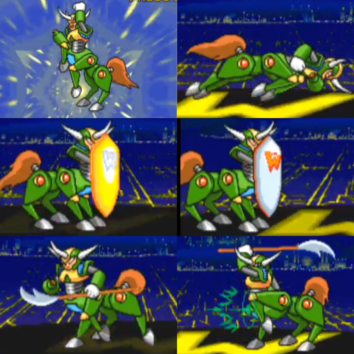 ありがひとし Arigahitoshi 参考 ロックマンパワーファイターズ Ac版 ケンタウロスマン ケンタウロスアロー の他にも 突進攻撃してきたり盾 を構えて攻撃防いだり 体力半減すると古代中国の大刀っぽいの使ってきたり ギリシャにもこういう武器があっ