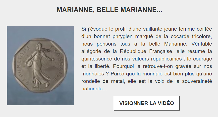 MonnaieDeParis's tweet photo. La #NewsletterEnOr est de retour ! 👏
Cette semaine c'est Marianne, le symbole de notre République qui est mise à l'honneur 🇫🇷
Découvrez pourquoi elle est gravée sur nos monnaies ici : https://t.co/LyHB6gs6Co https://t.co/0bUSyEVbfq