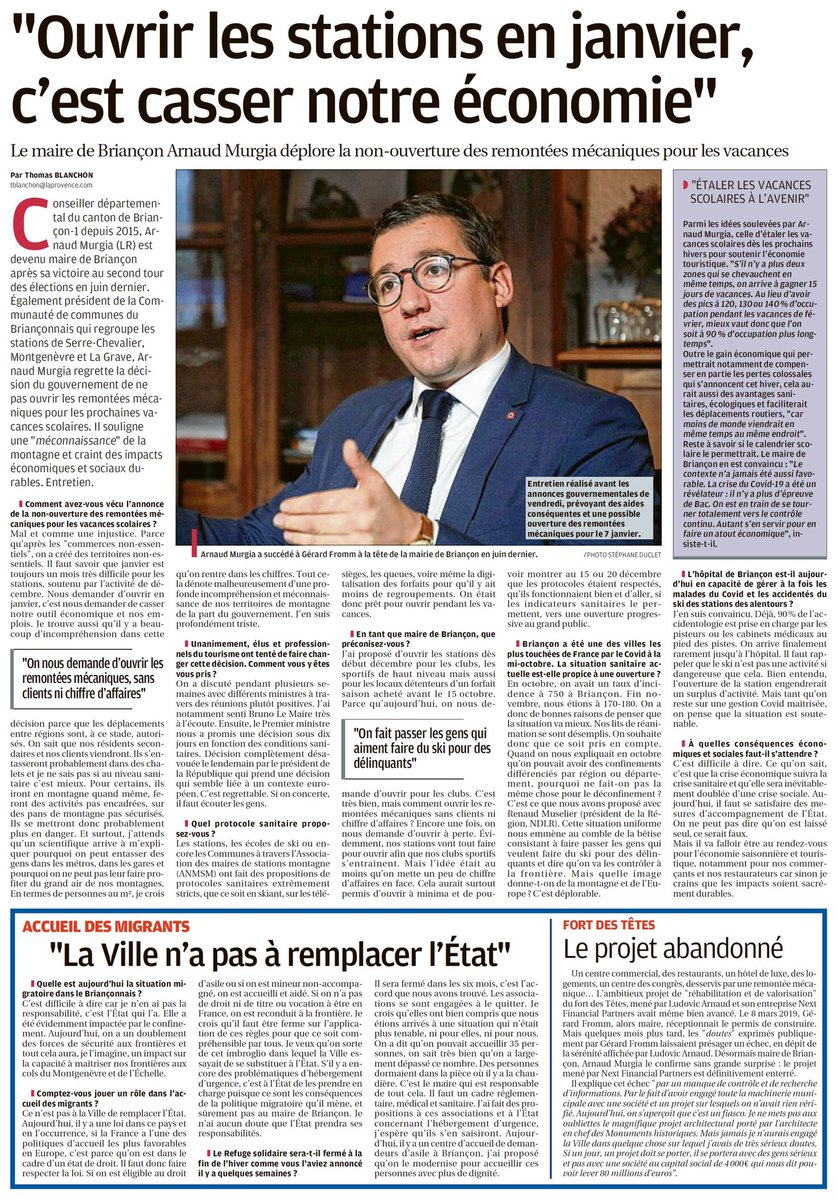 Interview à retrouver dans La Provence ce jour ! ⤵️