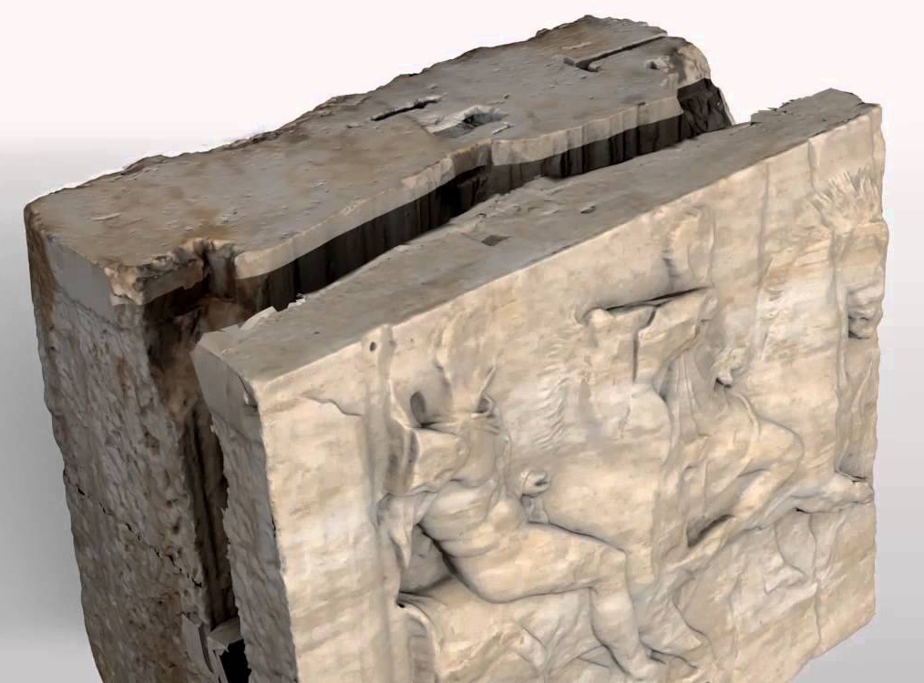 VardasGeorge's tweet photo. #MuseumsUnlocked #Parthenon The brutal dismemberment of Parthenon by Lord Elgin's men - commencing in 1801 - was captured by the English painter Edward Dodwell. The use of saws to hack through large sections of the Panathenaic frieze also caused structural damage @MuseumsUnlocked https://t.co/SUMw02ykUS