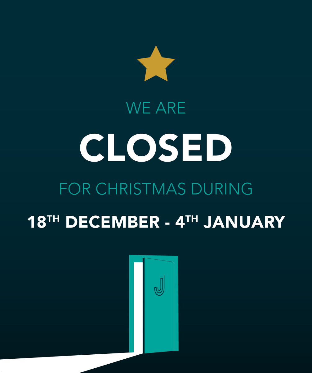 CHRISTMAS SHUTDOWN! ⛄

Jak HQ will be closing our doors from the 18th of December, and we will reopen ready to smash the New Year from the 4th of January. 👊🏻

There's still plenty of time to get any prints that you may need. so please get in touch!
hello@jakhq.com
