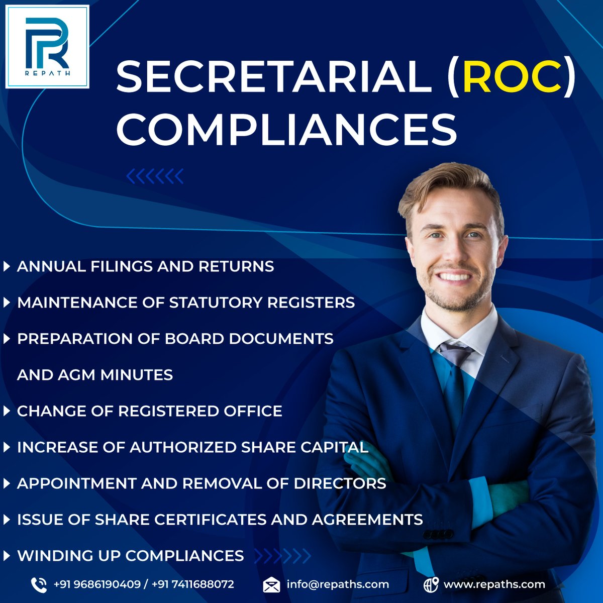 RepathL's tweet image. Want to File your Annual Returns...?

Contact Us for more details:
+91 9686190409
+91 7411688072

Visit Us: repaths.com
#firm #registrations #ROC  #annualreturns #filings #annualfilings #company