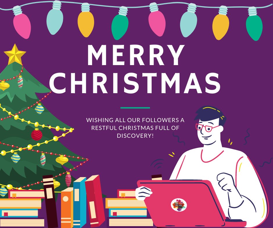 CorkDiscovers's tweet photo. We'd like to wish you a very Merry Christmas!

For any schools looking for #Research content for their classes this week, visit https://t.co/2OKZYXyUjl where you'll find loads of resources and our 2 hour Riveting Research show on our homepage!

#CorkDiscovers #MCSActions https://t.co/fMwOVikmGV