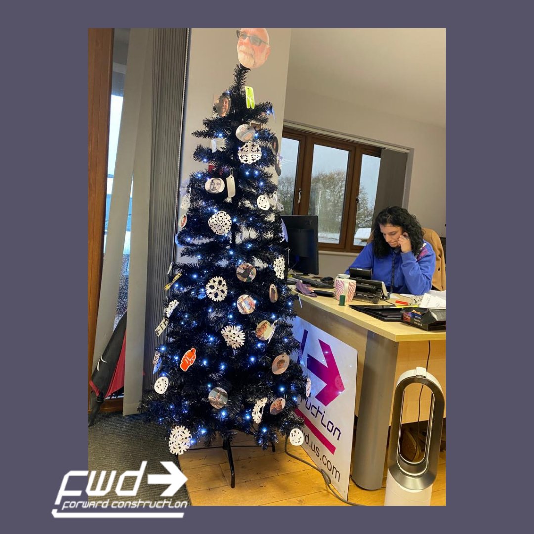 FWDconstruction's tweet photo. Take a close look at the decorations🎄🎄
All of the FWD Construction team on the tree! Great work by Kelly (in the picture) and Louise who is hiding. You have to have fun in businesses don't you agree?😁

#FWDTeam #FWDConstruction #builderskent https://t.co/Mj7C8yu7LZ