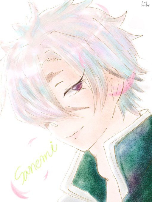 黒猫丸さんがTwitterに投稿した不死川実弥(鬼滅の刃)のイラスト。