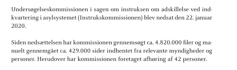 Kildegaardens's tweet photo. Hvis man var i tvivl om, hvorfor en kommissionsundersøgelse tager lang tid og koster mange penge, så læs det her 🤯 Man skammer sig helt over dengang, man brokkede sig over afleveringer på studiet... 🤓 #dkpol https://t.co/NLLCdPNJHE