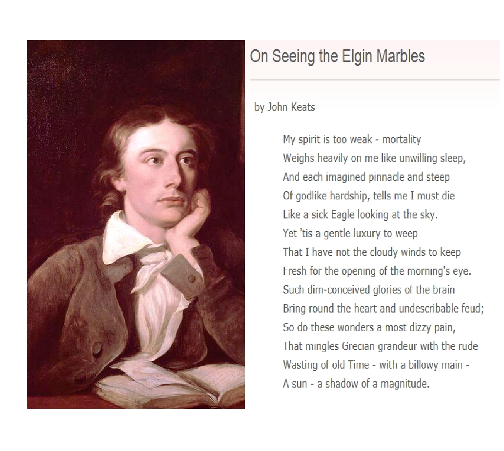 VardasGeorge's tweet photo. When the #ParthenonSculptures finally arrived in London they immediately caused a stir. #JohnKeats, in awe-struck deference, was moved to pen a sonnet about the #ElginMarbles, taken by the artistic achievement of “Grecian grandeur” and the “magnitude” projected by the sculptures. https://t.co/j6pz3dhwlF
