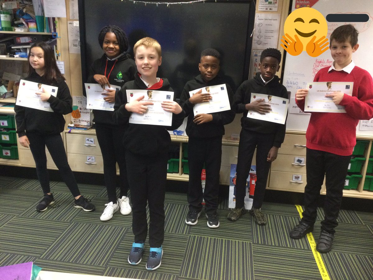 SchoolHillside1's tweet image. We are so proud of our #P7LHillside pupils who got distinction levels and First in the class in the @bebrasuk #Challenge2020. Great work! 🌟🌟
