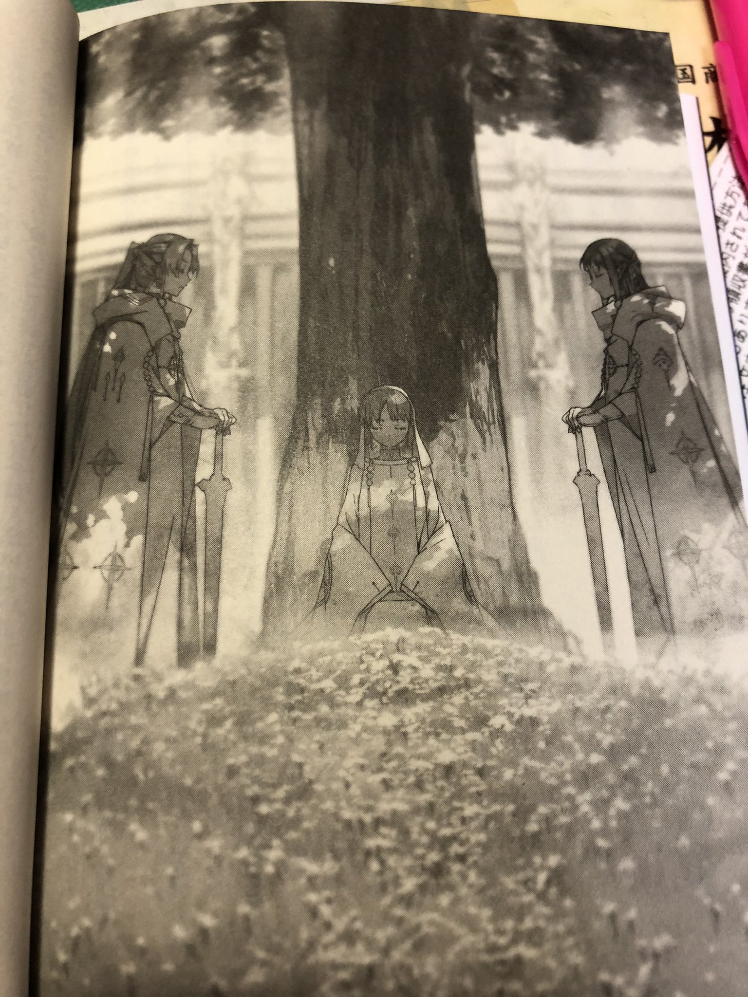 ハヤテ 待って待って Sao新刊25巻 最後の挿絵 真ん中セルカ 左右にロニエとティーゼがいる 待って死ぬ 死ぬしかない Sao ソードアート オンライン T Co Oaff060i4l Twitter