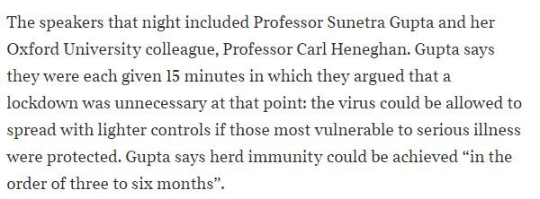 3/ Downing St invited herd immunity advocates to tell them what they wanted to hear