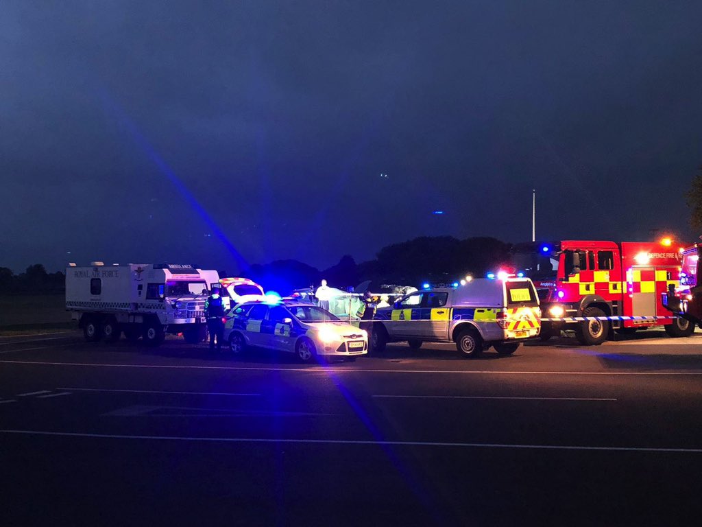 2020 Highlight.
Working closely with #RAFMedics & #RAFFirefighters, the #RAFPolice manage the scene of a staged RTA at 
@RAFBrizeNorton. Law Enforcement personnel often operate alongside other agencies; in this case utilising Crime Scene Investigators #securingNGAF #2020lookback