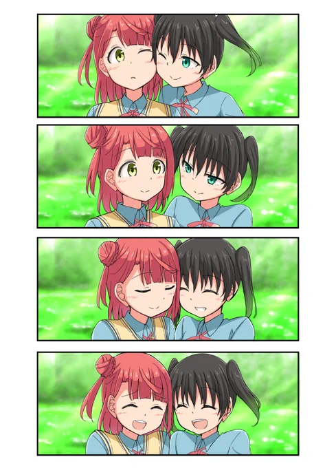 ゆうぽむにルミナスリスリさせてみた
#虹ヶ咲  
#lovelive 