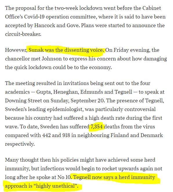 3/ Downing St invited herd immunity advocates to tell them what they wanted to hear