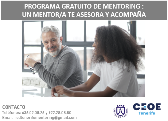 ceoetenerife's tweet photo. Empresa! @ceoetenerife con @cabildotenerife han comenzado las preinscripciones para el Programa de #mentoring2020. Infórmate e inscríbete en ✍️👉 https://t.co/lJb90aJ0sf https://t.co/fo8wqSLGMr