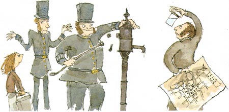 6/ On the 7th September 1854, Snow took his findings to local officials and convinced them to take the handle off the pump, making it impossible to draw water from it. Shortly after this action, the outbreak came to an end, and the pump handle was promptly replaced.