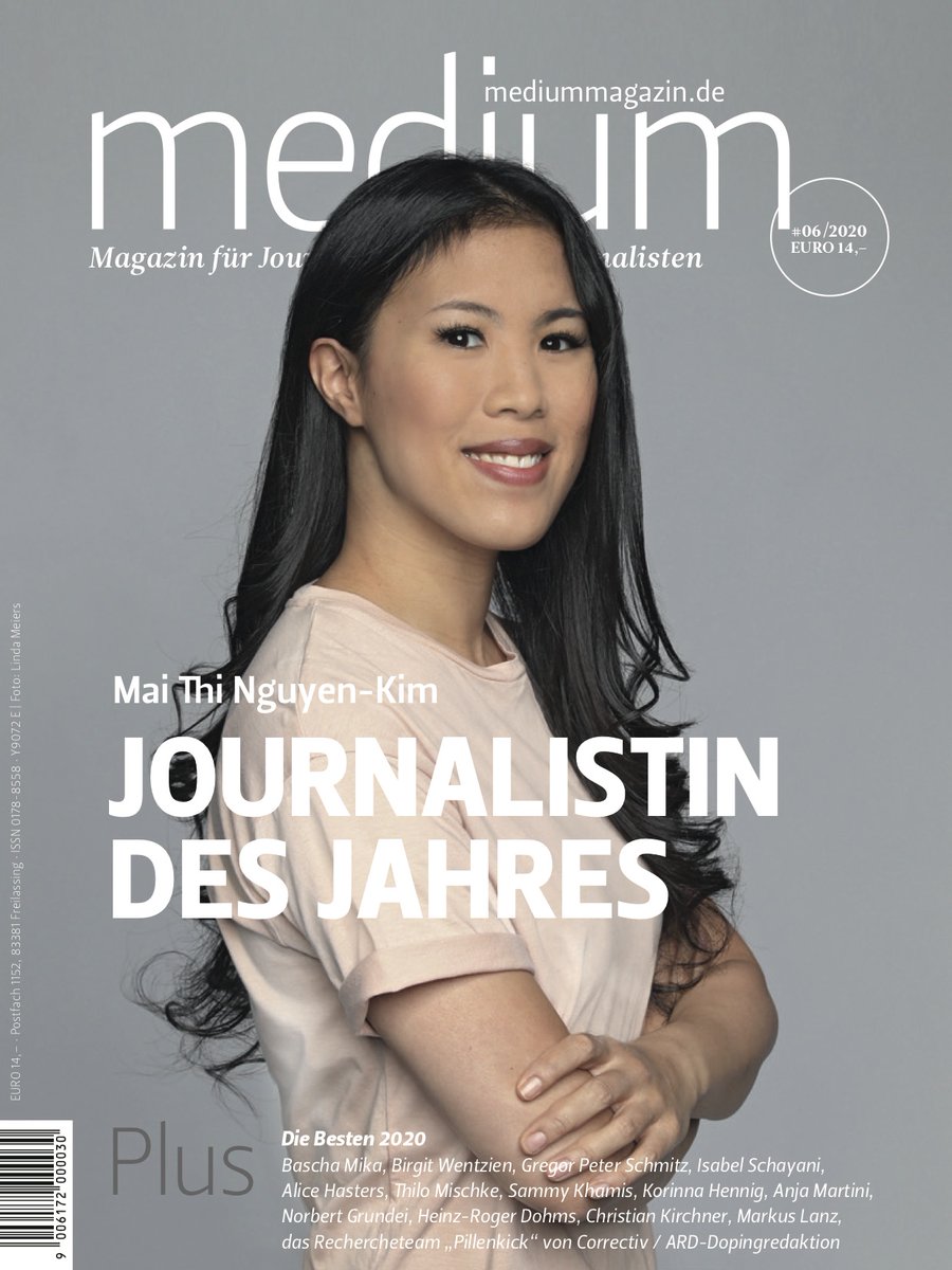 medium magazin (@mediummagazin) on Twitter photo Das ist die "Journalistin des Jahres" 2020: Mai Thi Nguyen-Kim! Wir gratulieren ganz herzlich <a href="/maithi_nk/">Mai Thi Nguyen-Kim</a> und allen anderen Ausgezeichneten der #jdj2020 - jetzt in mediummagazin 6-2020 mediummagazin.de/mai-thi-nguyen… Das ist die "Journalistin des Jahres" 2020: Mai Thi Nguyen-Kim! Wir gratulieren ganz herzlich <a href="/maithi_nk/">Mai Thi Nguyen-Kim</a> und allen anderen Ausgezeichneten der #jdj2020 - jetzt in mediummagazin 6-2020 mediummagazin.de/mai-thi-nguyen…