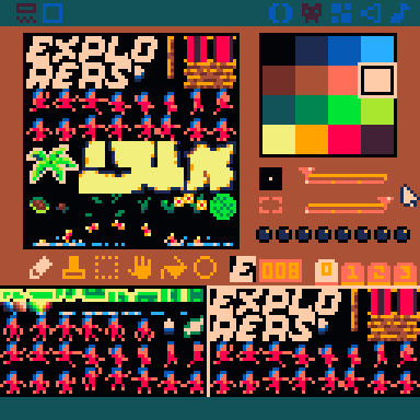 TRASEVOL_DOG's tweet photo. The palette I used in Explorers (https://t.co/TVcJ5nzmUI🗿) is up on @LospecOfficial!
It's a handpicked subset of 16 colors from the #pico8 secret palette, with an emphasis on skin tones, water blues and vegetation greens.
👉 https://t.co/WpsKjRXPzF 🎨
#explorers16 #pixelart https://t.co/mwIFwzZd1n