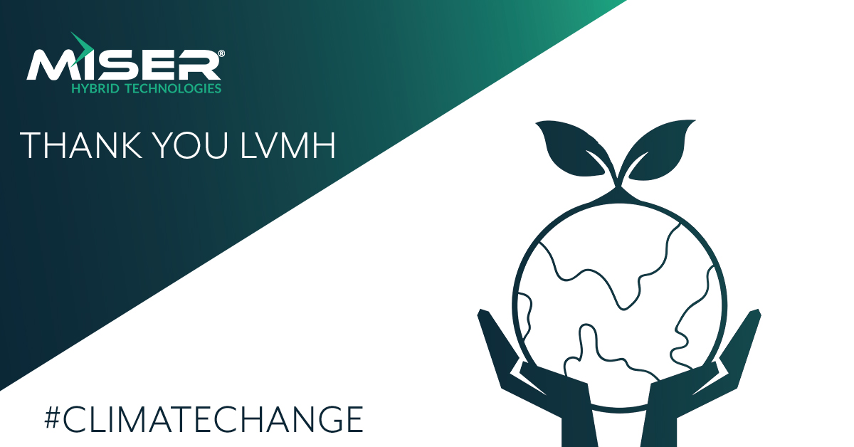 MiserTech's tweet photo. Thank you, LVMH! We are proud to be a solution in the fight towards climate change.#BeTheChange #ClimateChange #MISER #LVMH @LVMH  #1000solutions https://t.co/1FFiQTo8PO