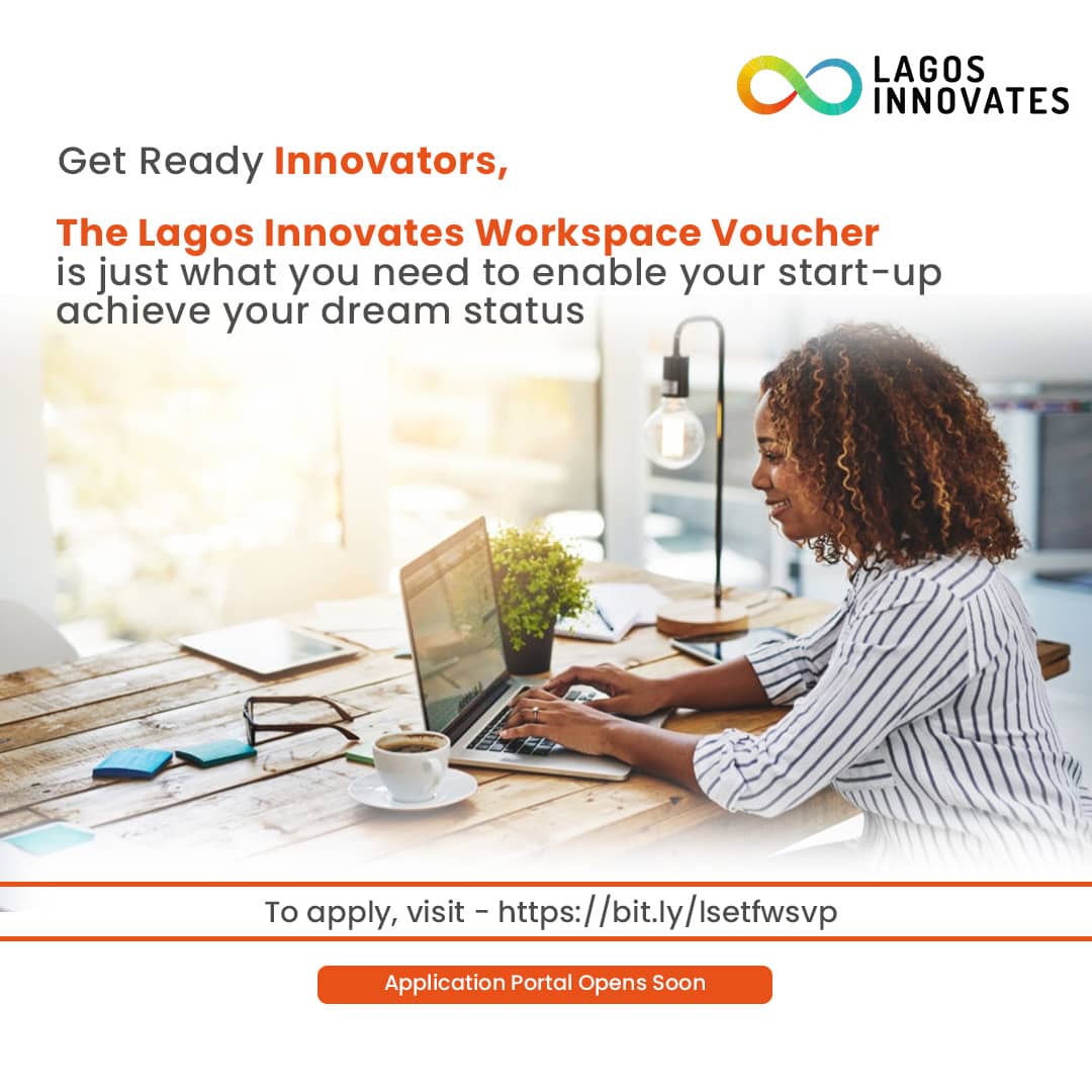 LSETF's tweet photo. It’s a new week and we are starting with some good news 🤓

Are you an Innovator? Tech based business? Start-up etc?

Get ready to apply for the @Lagosinnovates Workspace voucher programme.

Stay tuned.

#LSETF #LSETF2020 #ForAGreaterLagos #LAGS #Application #Lagosinnovates https://t.co/u0CRZ9PriS