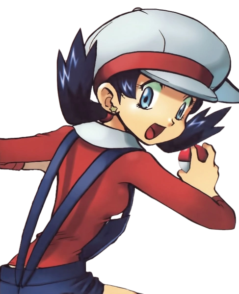 She also appears in Pokémon Adventures manga, with the name Crystal. She dons various outfits, including the outfit Lyra, the female trainer in HeartGold and SoulSilver, wears.