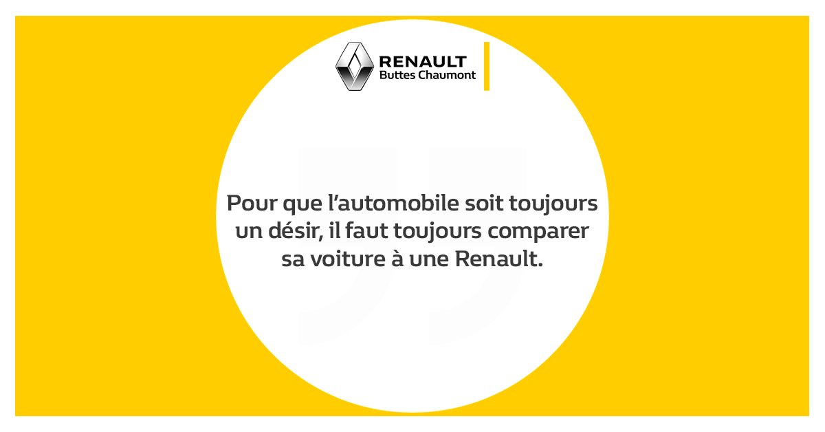 Citation du jour, Bonjour ! 🤓
L'équipe Renault Buttes-Chaumont vous souhaite un bon début de semaine ✨
---
☎ 01.85.80.00.85
📍 77 Rue Manin, 75019 Paris
---
#citations #citationdujour #citation #renault #garage
#automobile