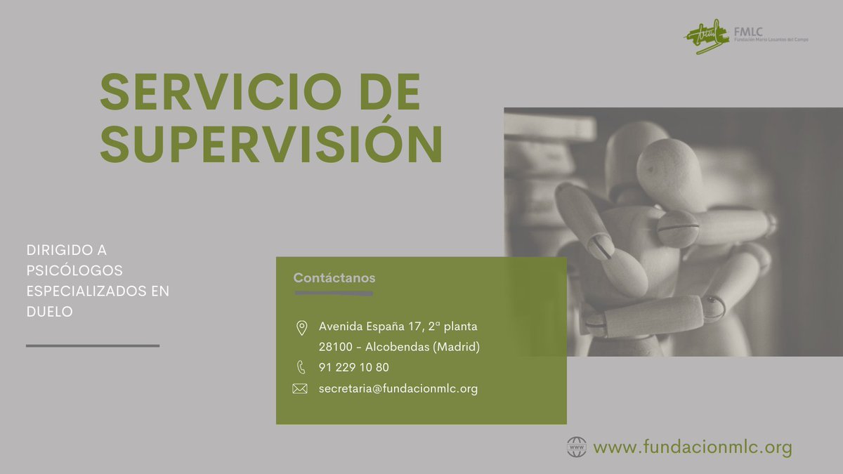 FundacionMLC's tweet photo. 🟠#FMLC ofrece un servicio de supervisión dirigido a psicólogos especializados en #duelo. Mediante sesiones individuales, un miembro de nuestro equipo de psicólogos aportará su experiencia en terapia de duelo, enfocado a asistir a profesionales en la resolución de dudas clínicas. https://t.co/SYB1Okqbc2