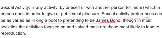 All sexual expressions must be included. Licking boots! This appears to be a widespread sexuality adopted by Woke Media prostrating themselves before the likes of Stonewall. I will stick to James Bond. His sexism is easier to take than this guff.