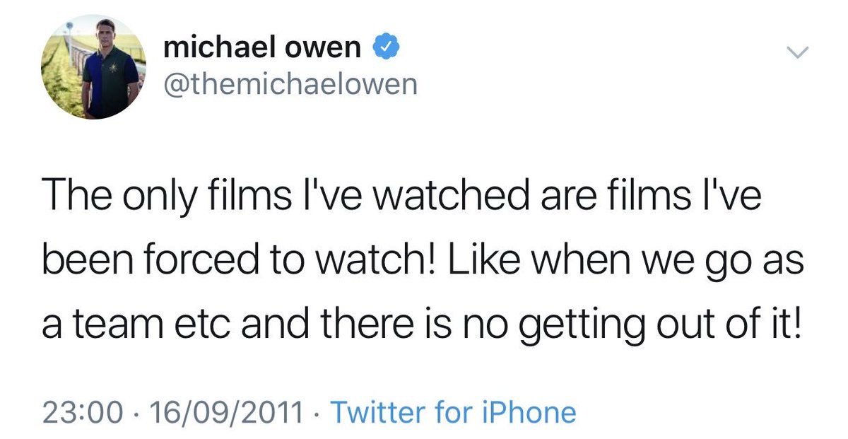 He’s watched eight films