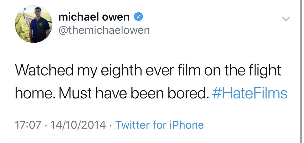 He’s watched eight films