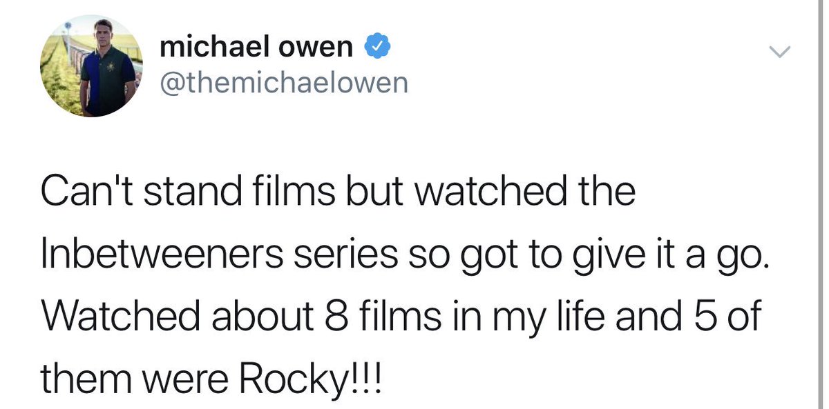 He’s watched eight films