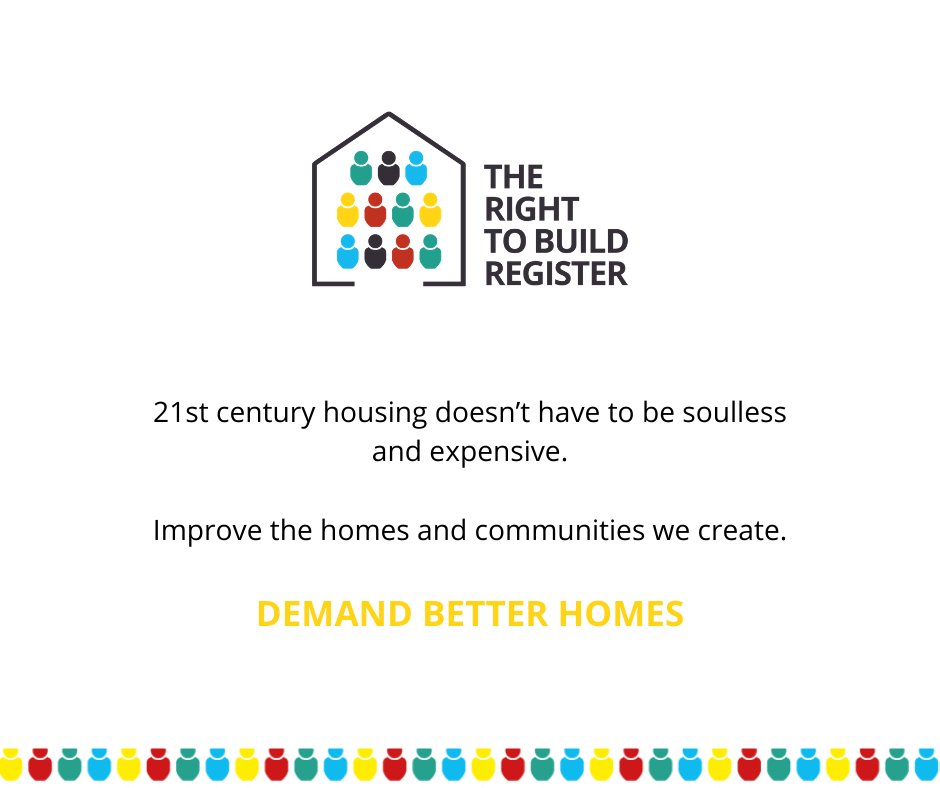 RightToBuild's tweet image. You can demand better quality homes in your local area by registering with the Right to Build Register!

Make a difference and register today: bit.ly/3lPeRv5

#righttobuild #buildacommunity #affordablehousing #therighttobuild #housingdelivery #righttobuildregister
