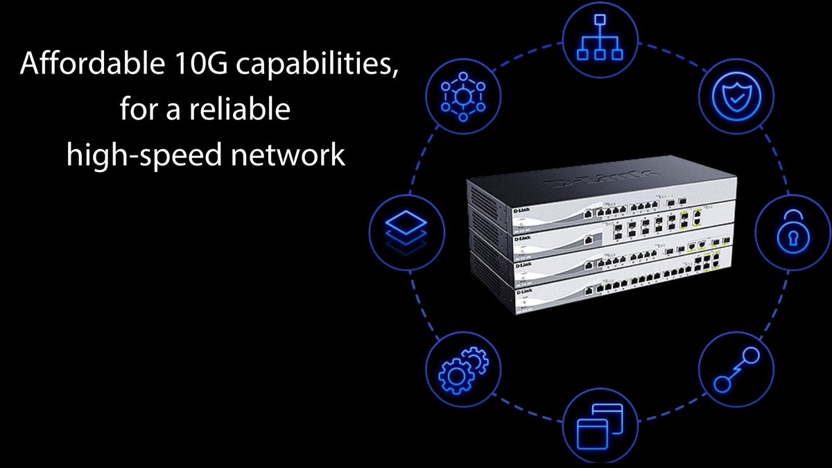 DLinkEurope's tweet photo. The DXS-1210 Series 10 Gigabit Smart Managed Switches now includes two high port density 28 port switches. 4 x 25G SFP28 ports on the DXS-1210-28T allows you to connect at a even faster speed to your servers and the network core. Learn more: https://t.co/OngSlCenyy 

#SFP28 https://t.co/GAp2MOtni4